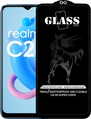 TWIGLO Edge To Edge Tempered Glass for REALME C20(Pack of 1)