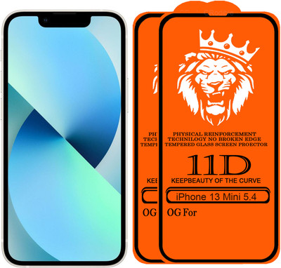 DeepzHub Edge To Edge Tempered Glass for iPhone 13 mini(Pack of 2)