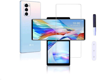 Bigil Edge To Edge Tempered Glass for LG WING, UV Curved Screen Protector(Pack of 1)