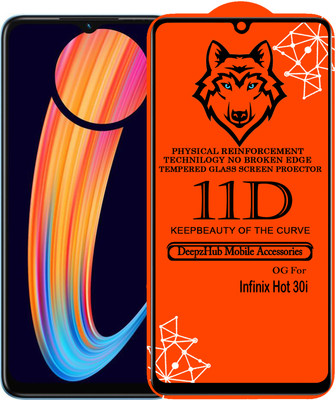 DeepzHub Edge To Edge Tempered Glass for Infinix HOT 30i(Pack of 1)