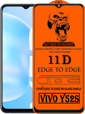 CYOR Edge To Edge Tempered Glass for VIVO Y52S(Pack of 1)