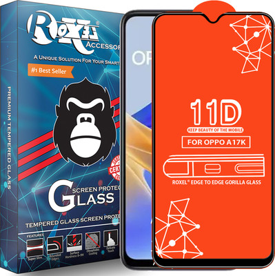 Roxel Edge To Edge Tempered Glass for Oppo A17K(Pack of 1)