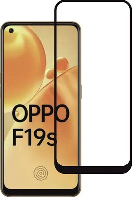 M A ZONE Edge To Edge Tempered Glass for OPPO F19S(Pack of 1)