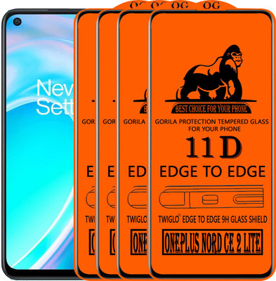 TWIGLO Edge To Edge Tempered Glass for ONEPLUS NORD CE 2 LITE(Pack of 4)
