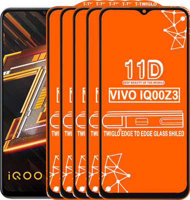 TWIGLO Edge To Edge Tempered Glass for VIVO IQOO Z3(Pack of 5)
