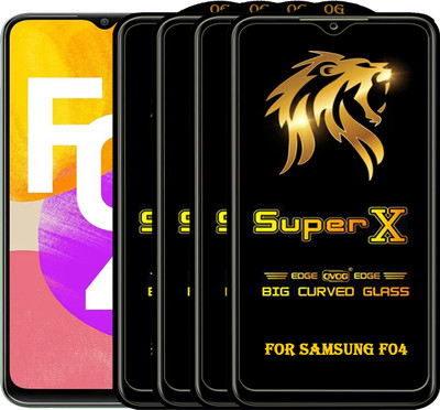 PFOAM Edge To Edge Tempered Glass for SAMSUNG GALAXY F04(Pack of 4)
