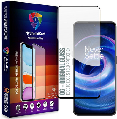 MyShieldKart Edge To Edge Tempered Glass for OnePlus 10R|OnePlus 10T|realme GT Neo 3|Reno 8 Pro 5G(6.7 Inch)**DuraGlass**Millitary Grade-Anti Explosion-Tempered Glass/Full Screen Coverage-Edge to Edge/9H Hardness/With Easy Installation Kit(Pack of 1)