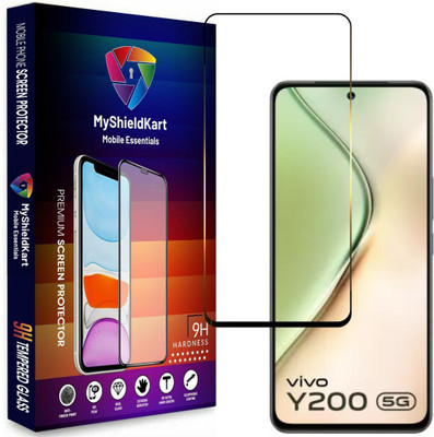 MyShieldKart Edge To Edge Tempered Glass for vivo Y200 5G (6.67 Inch)(Pack of 1)