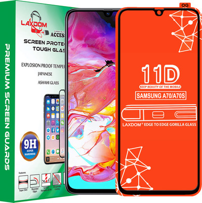 Laxdom Edge To Edge Tempered Glass for SAMSUNG GALAXY A70(Pack of 1)