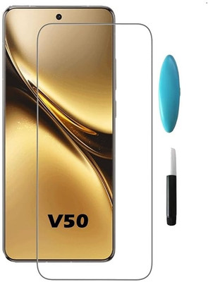 Gorillaz Edge To Edge Tempered Glass for Vivo V50 5G(Pack of 1)