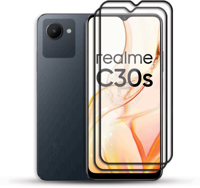PROACCS Edge To Edge Tempered Glass for REALME C30S(Pack of 2)