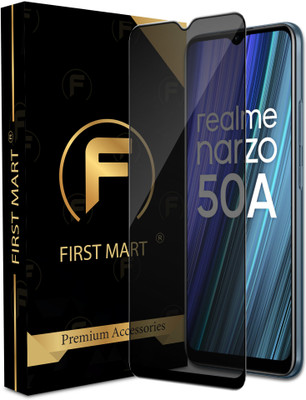 FIRST MART Edge To Edge Tempered Glass for Realme Narzo 50A, Narzo 50i, Narzo 50i Prime, Narzo 50A Prime, Narzo 50 5G, Privacy Anti Spy Protection(Pack of 1)