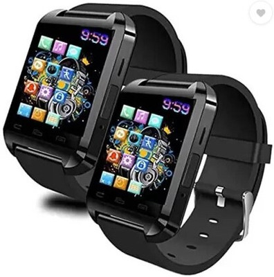 Varsha Edge To Edge Tempered Glass for Amazpro Combo - Bluetooth U8 SmartTouchscreen Watch with Smart Notifications Work - Copy (4)(Pack of 2)