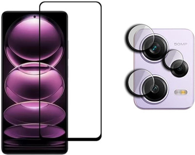 ISAAK Edge To Edge Tempered Glass for Redmi Note 12 Pro 5G, Edge to Edge, 11D Tempered Glass Camera Lens Protector (COMBO PACK)(Pack of 2)