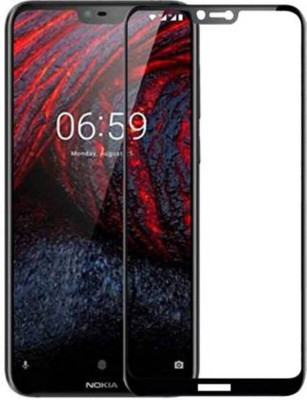 ChutPutMart Edge To Edge Tempered Glass for Nokia 6.1 Plus(Pack of 1)