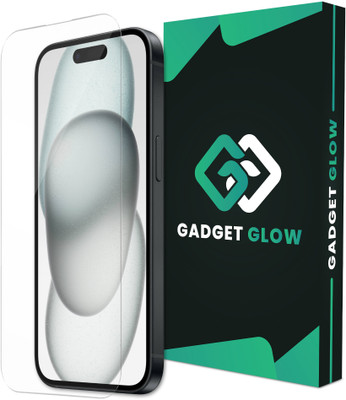 Gadget Glow Edge To Edge Tempered Glass for iPhone 15, iPhone 16, iPhone 14 Pro(Pack of 1)