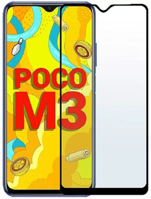 SRT Edge To Edge Tempered Glass for Poco M3(Pack of 1)
