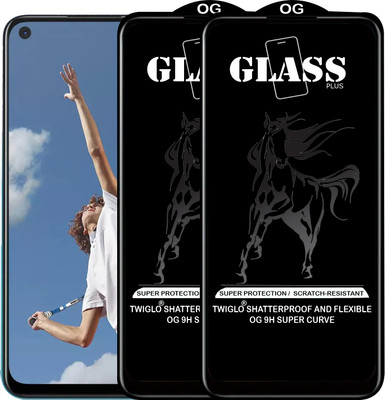 TWIGLO Edge To Edge Tempered Glass for OPPO A72(Pack of 2)