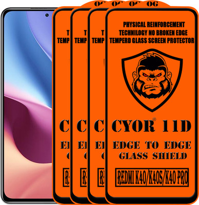 CYOR Edge To Edge Tempered Glass for REDMI K50 PRO(Pack of 4)