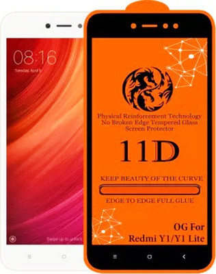 NaturalBuy Edge To Edge Tempered Glass for Mi Redmi Y1 Lite (Premium_9H)(Pack of 1)