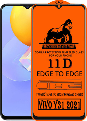 TWIGLO Edge To Edge Tempered Glass for VIVO Y31 2021(Pack of 1)