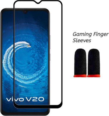 JAI CHARAN Edge To Edge Tempered Glass for Vivo V20(Pack of 2)
