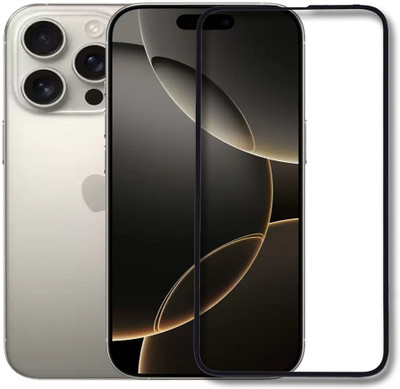 INFINITYWORLD Edge To Edge Tempered Glass for Apple iphone 16 Pro(Pack of 1)