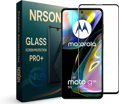 KC PRODUCTS Edge To Edge Tempered Glass for MOTO G82 / Motorola G82, 5g with Easy Self Installation Kit(Pack of 1)