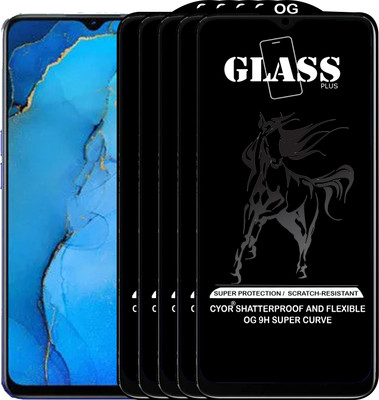 CYOR Edge To Edge Tempered Glass for OPPO RENO 3(Pack of 5)