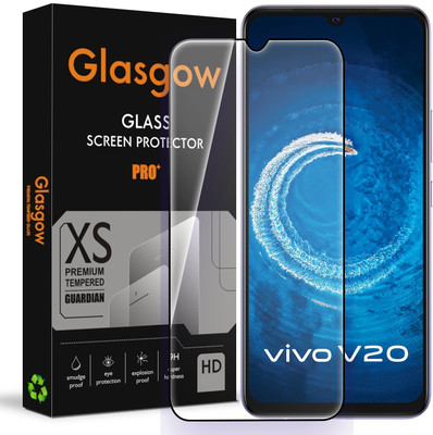 Glasgow Edge To Edge Tempered Glass for Vivo V20(Pack of 1)
