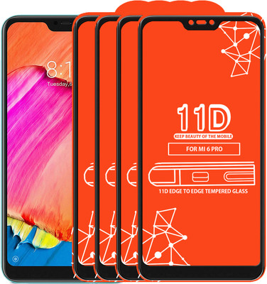 Roxel Edge To Edge Tempered Glass for Mi Redmi 6 pro(Pack of 4)