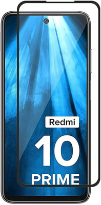 mobinix Edge To Edge Tempered Glass for Redmi 10 Prime, Redmi Note 10T, Poco M3 Pro(Pack of 1)