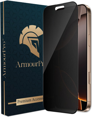ArmourPro Edge To Edge Tempered Glass for iPhone 16 Pro Max, Apple iPhone 16 Pro Max, Matte Privacy Anti Spy Glass(Pack of 1)