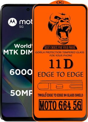 TWIGLO Edge To Edge Tempered Glass for MOTO G64 5G(Pack of 1)