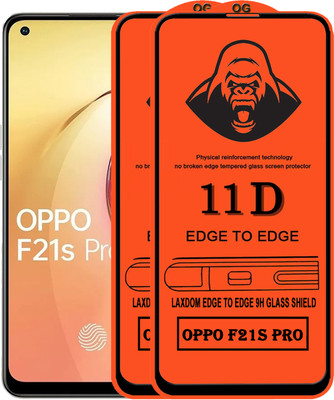 Laxdom Edge To Edge Tempered Glass for OPPO F21S PRO(Pack of 2)