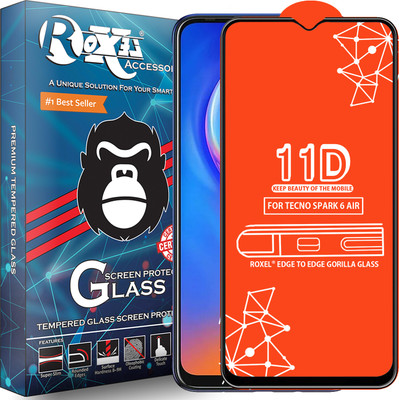 Roxel Edge To Edge Tempered Glass for Tecno Spark 6 Air(Pack of 1)