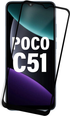 Flipkart SmartBuy Edge To Edge Tempered Glass for POCO C51(Pack of 1)