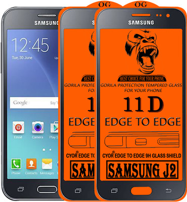 CYOR Edge To Edge Tempered Glass for Samsung Galaxy J2(Pack of 2)