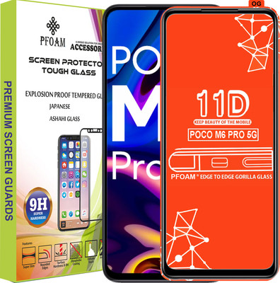 PFOAM Edge To Edge Tempered Glass for POCO M6 PRO 5G(Pack of 1)