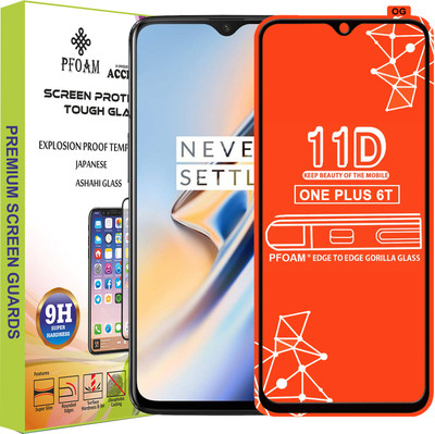 PFOAM Edge To Edge Tempered Glass for OnePlus 6T(Pack of 1)