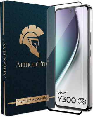ArmourPro Edge To Edge Tempered Glass for Vivo Y300 5G, Vivo Y300, Y300(Pack of 1)