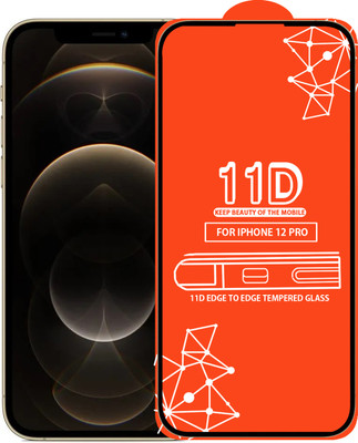 Qyist Edge To Edge Tempered Glass for Iphone 12 Pro(Pack of 1)