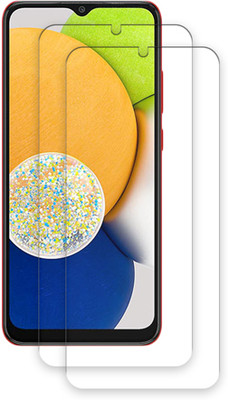 ARBAN Edge To Edge Tempered Glass for Samsung Galaxy A03 TEMPERED GUARD FRONTP2(Pack of 2)