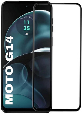 Bodoma Edge To Edge Tempered Glass for Moto G14(Pack of 1)