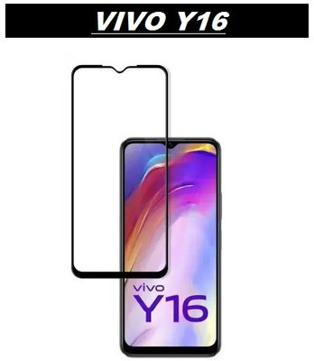 AKSHUD Edge To Edge Tempered Glass for Vivo Y16(Pack of 1)