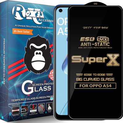 Roxel Edge To Edge Tempered Glass for OPPO A54(Pack of 1)