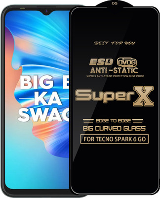Qyist Edge To Edge Tempered Glass for TECNO SPARK 6 GO(Pack of 1)