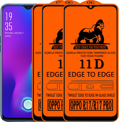 TWIGLO Edge To Edge Tempered Glass for OPPO R17 PRO(Pack of 3)