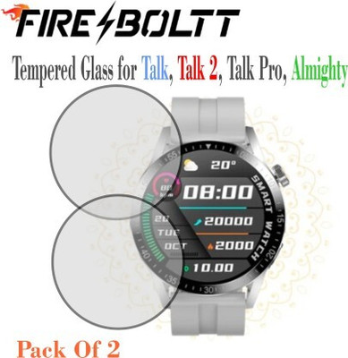 Aleena Edge To Edge Tempered Glass for Fire Boltt Talk pro, Talk 2, Talk, Almighy 0.1.310(Pack of 2)