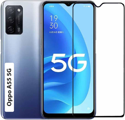 iCopertina Edge To Edge Tempered Glass for Oppo A55 5G(Pack of 1)